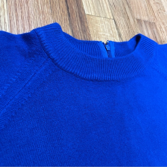 Vintage Royal Blue Soft Crewneck Sweater w/ Zipper 2X - Picture 2 of 10